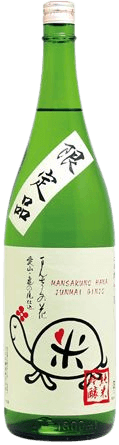 Junmai Ginjo Ichido Hiire Genshu Mansaku no Hana Ai Kame Label Junmai Ginjo Ichido Hiire Genshu Mansaku no Hana Ai Kame Label